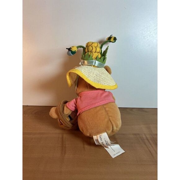 Disney Store Winnie the Pooh Easter Bonnet Bean Bag Plush - Picture 4 of 9